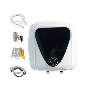 Electric on Demand 120V US Hot Water Heaters 10L Safty Plug Point of Use Boiler Wash Under Sink on with Digital Temperature Control Smart Control