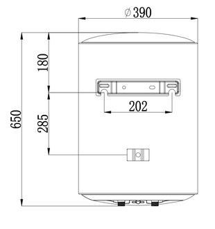 Electric Hot 20 gallon Water Heater Storage, RV TR Endless Trailer Indoor Waterproof Shower Water Heater Compact Point-of-Use, Bathroom Shower (13gallon) plug in 120v